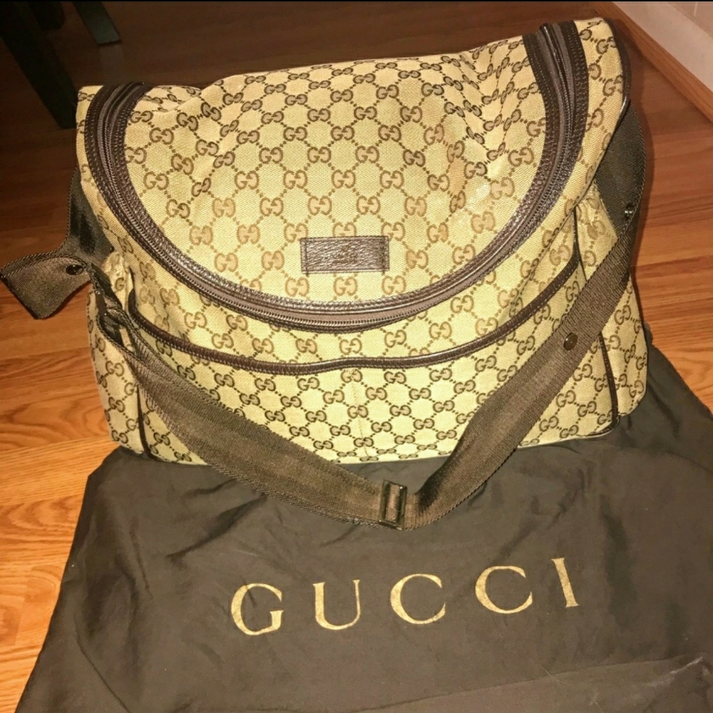 Gucci Beige and Brown Baby Bag